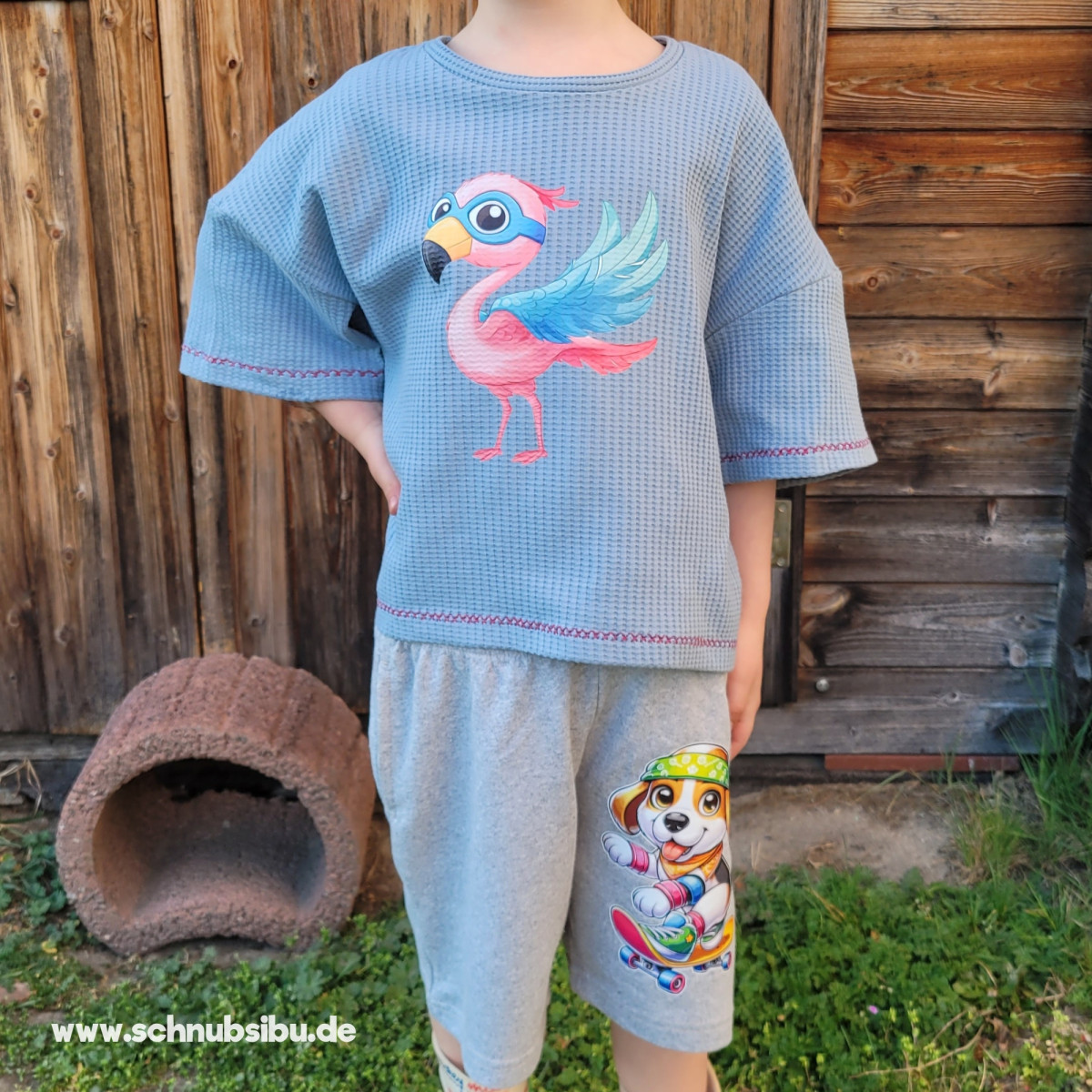 Bügelbild Superhelden Tiere - Flamingo